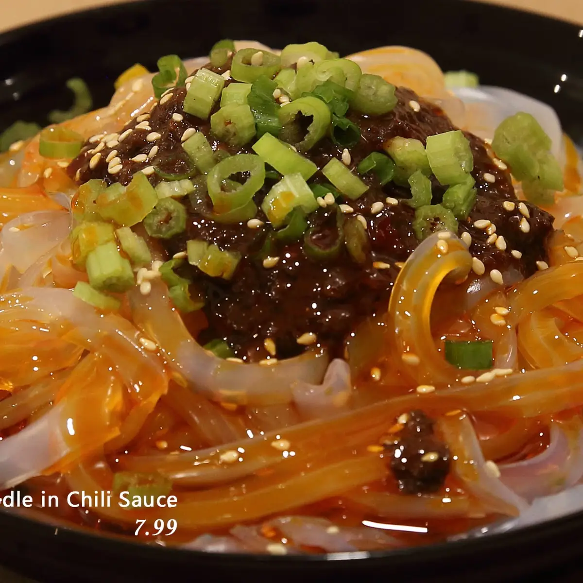 mung bean noodle in chili sauce 成都凉粉